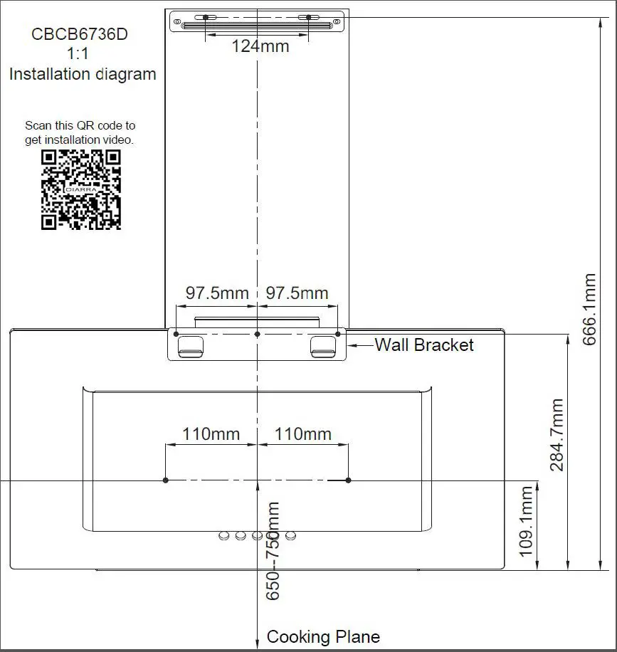 CIARRA 736D 60cm Wall Mounted Extractor Hood-fig7