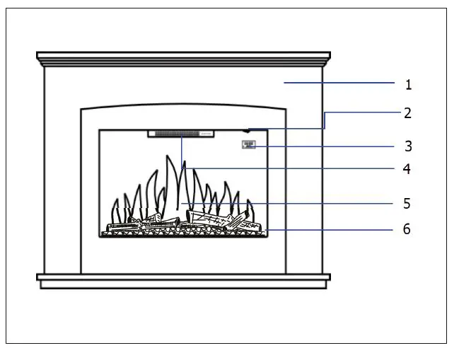 KLARSTEIN 10033000 Fireplace Heater-FIG1