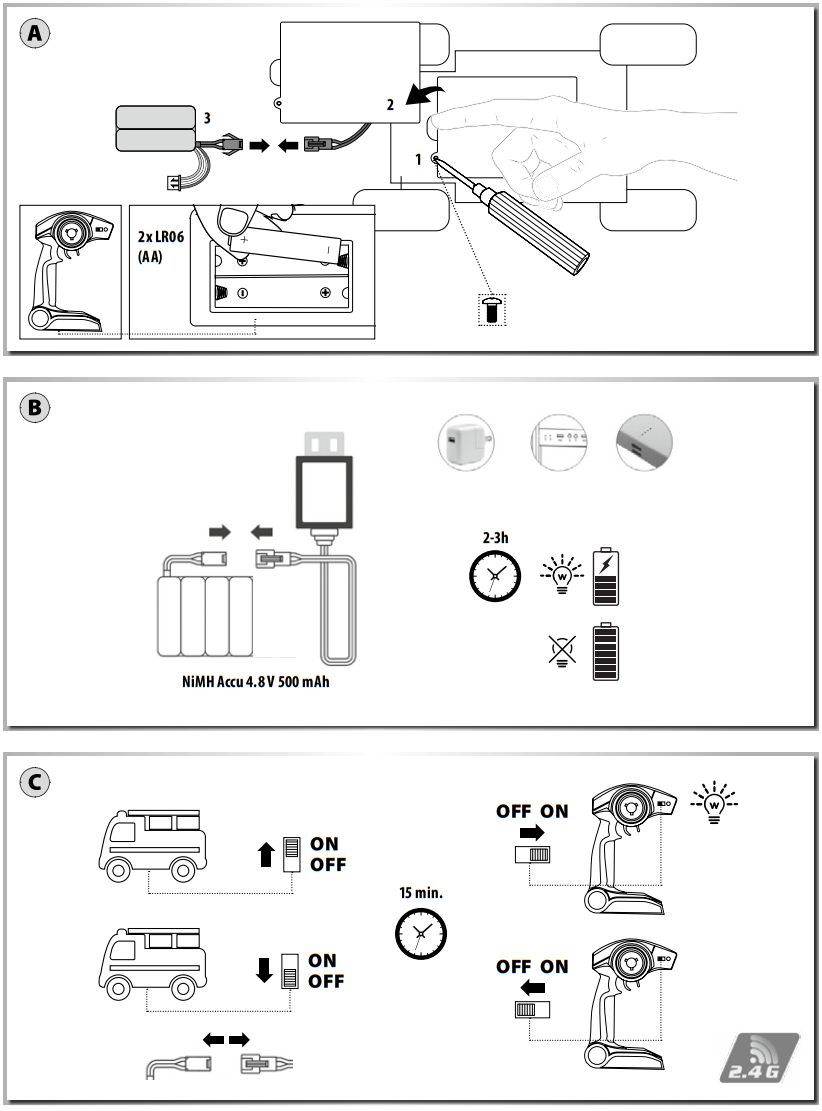 CARSON Feuerwehr 24 GHz 100 RTR READY TO RUN MODEL - fig