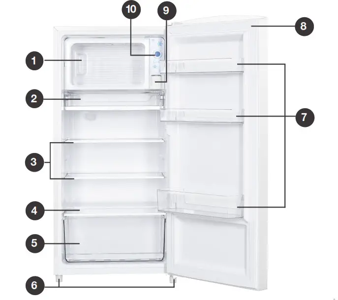 STIRLING 158L Bar Fridge Product Overview