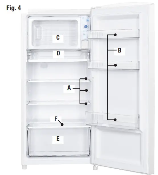 STIRLING 158L Bar Fridge drip tray 2.