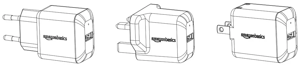 amazon basics B0773HZP3J One Port USB Wall Charger - Cover