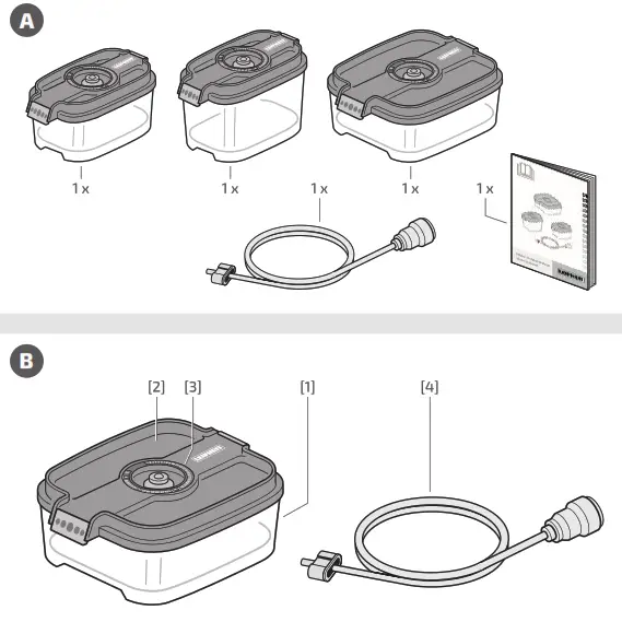 LEIFHEIT 3233 Vacuum Containers Set - 1