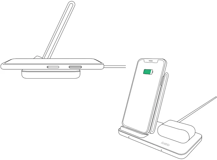 Iottie iON Wireless Charging Stand &amp Pad - Fast Charging