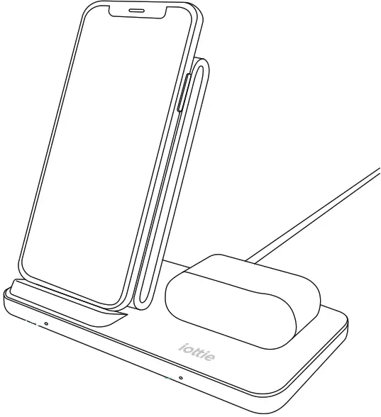 Iottie iON Wireless Charging Stand &amp Pad - Light