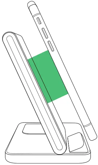 Iottie iON Wireless Charging Stand &amp Pad - Portrait Charging