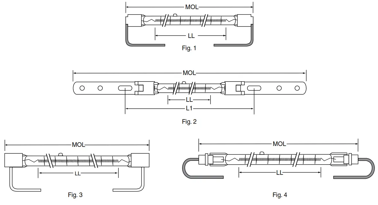 USHIO Quartz Infrared Heater Lamps - fig 10