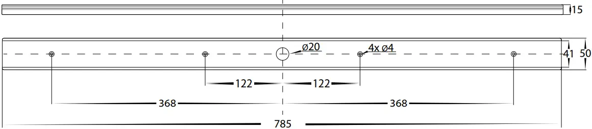 HAVIT Lighting HV4002T-2-BLK Revo Spot Light Dimensions 2