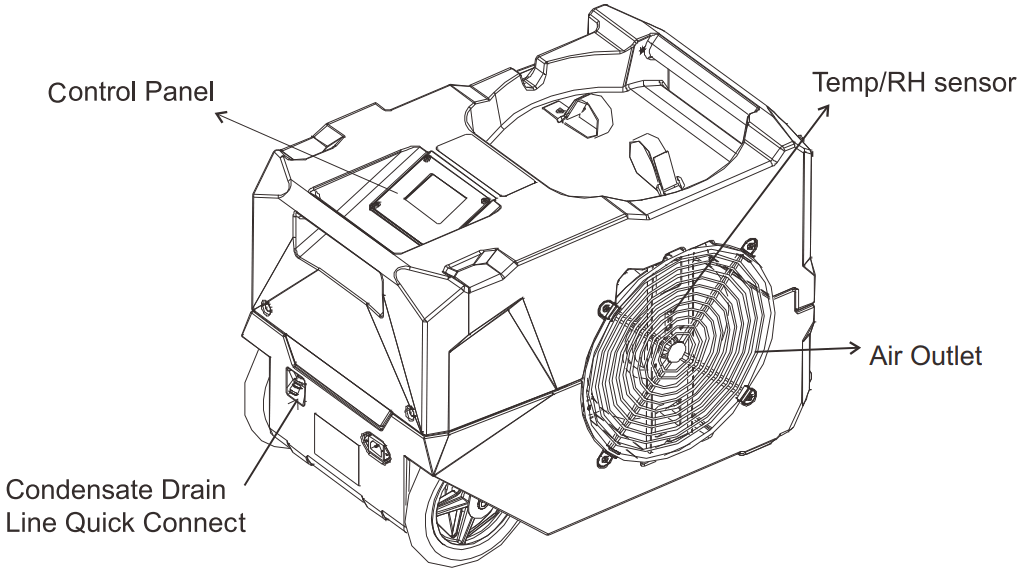 ALORAIR Storm SLGR 1250X Smart WiFi Large Commercial Grade Dehumidifier - FIG 2