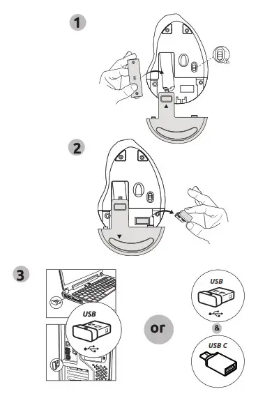 BakkerElkhuizen BNEPRF10 PRF Vertical Mouse - diagram 2