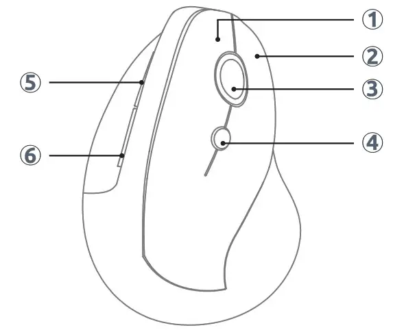 BakkerElkhuizen BNEPRF10 PRF Vertical Mouse - diagram