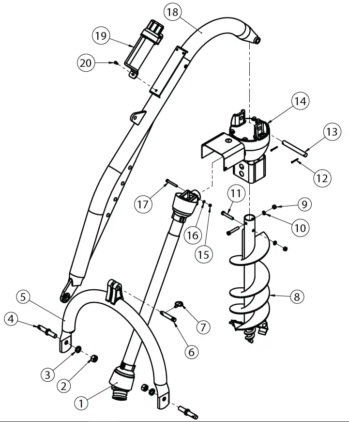 AgKNX 400 3-Point Post Hole Digger 09