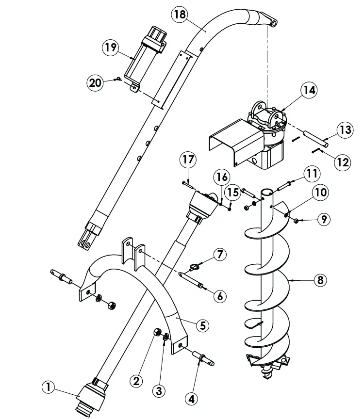AgKNX 400 3-Point Post Hole Digger 11
