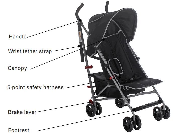 anko 43139781 Layback Umbrella Stroller - 1