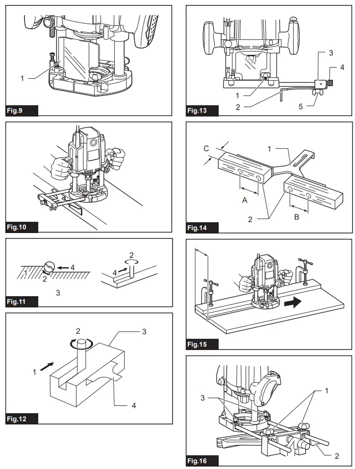 makita RP1802 Router 1850 W - Fig 1