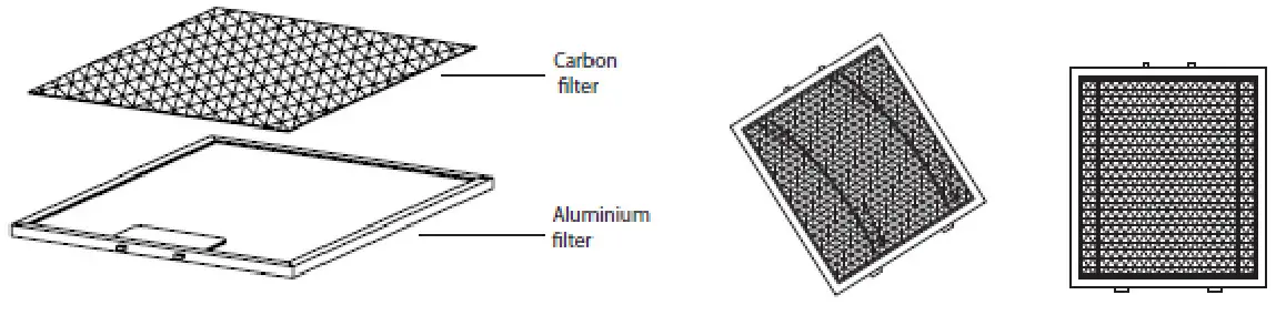 CANDY Cooker Hood - aluminium filter