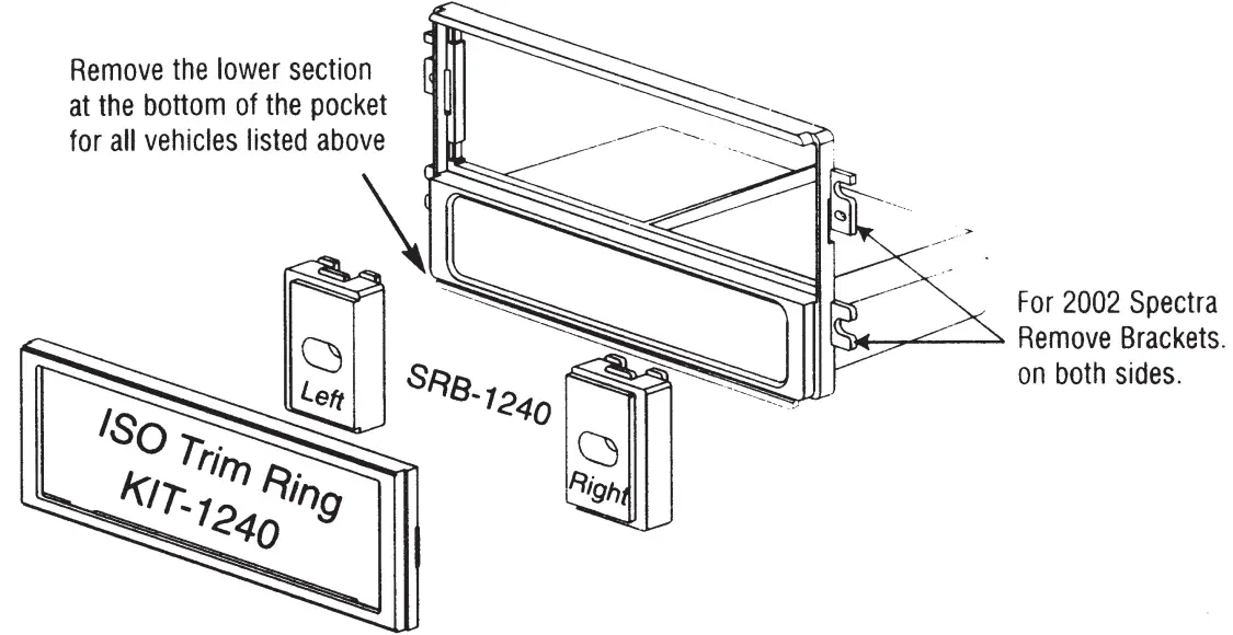American International KIAK1240 Mounting Kit - MOUNT RADIOS
