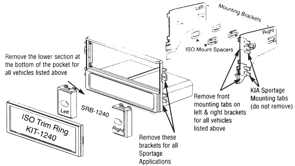 American International KIAK1240 Mounting Kit - mounting 2