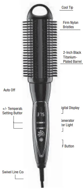 CONAIR-BC514-Infiniti-Pro-2-inc-Hot-Electric-Hair-Brush-FIG-1