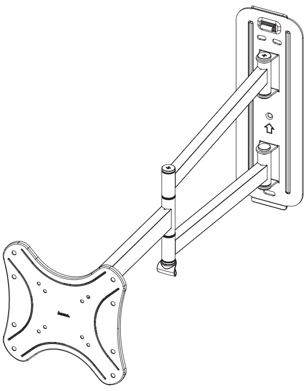 hama 00108732 Full Motion TV Wall Bracket -