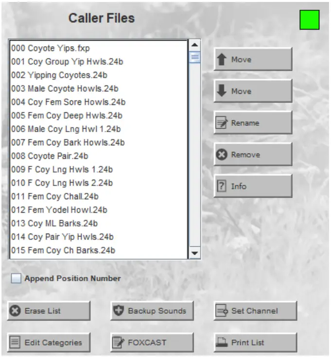 FOXPRO Programming Utility JE Software - Caller Files