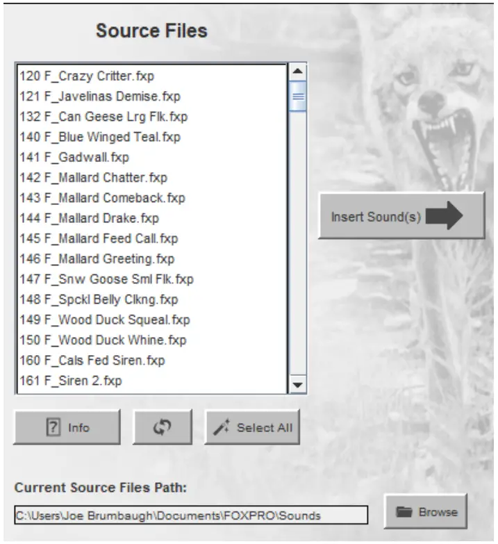 FOXPRO Programming Utility JE Software - Files Path