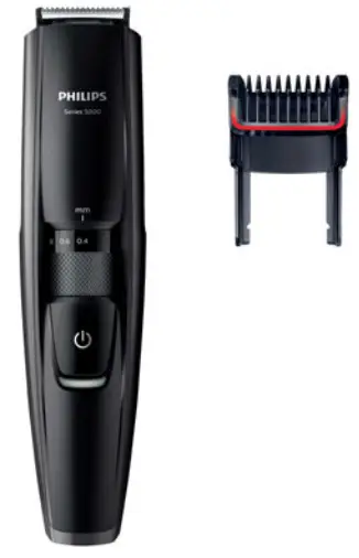 PHILIPS BT5200 Beardtrimmer Series 5000 Beard and Stubble Trimmer with Full Metal Blades - cover