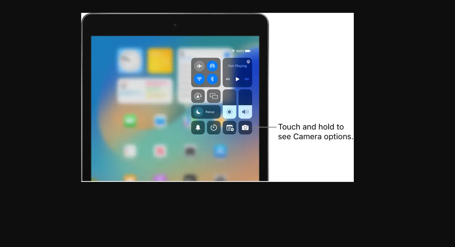 Use And Customize Control Center On Ipad