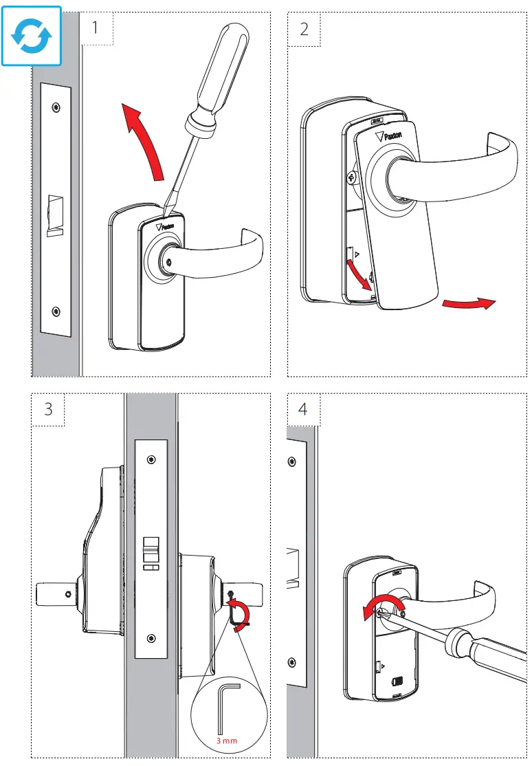 Paxton Access ins 30230 Mortise Galaxy Black PaxLock Pro - Fig11
