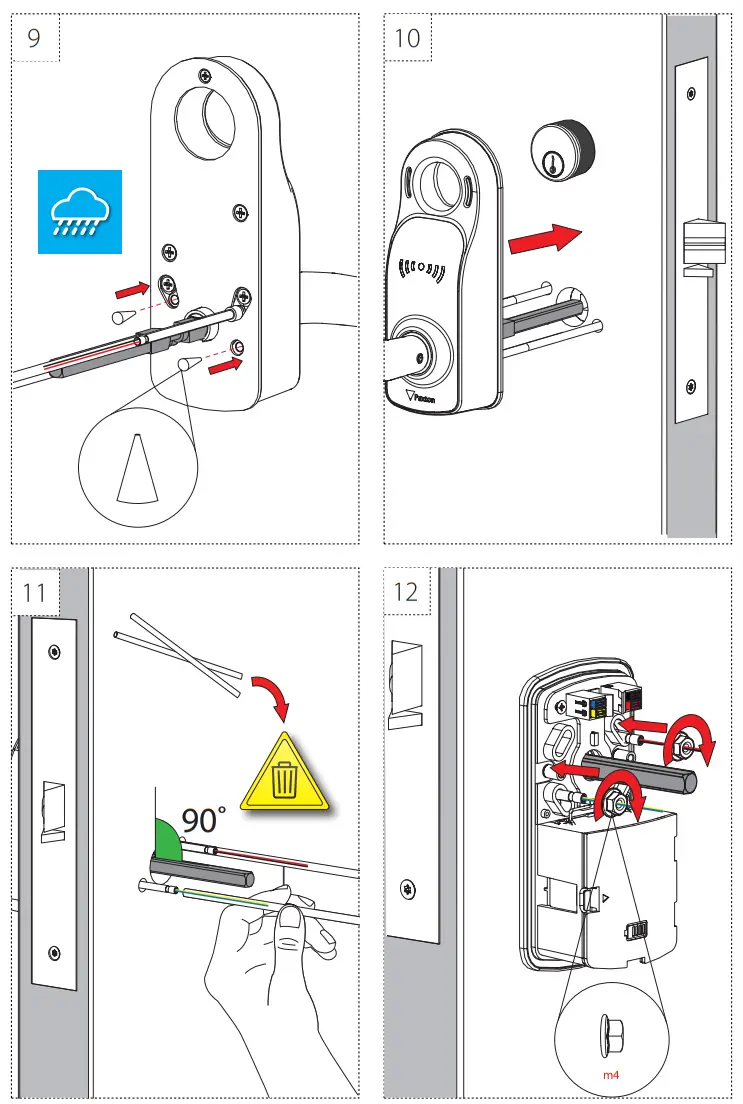 Paxton Access ins 30230 Mortise Galaxy Black PaxLock Pro - Fig4