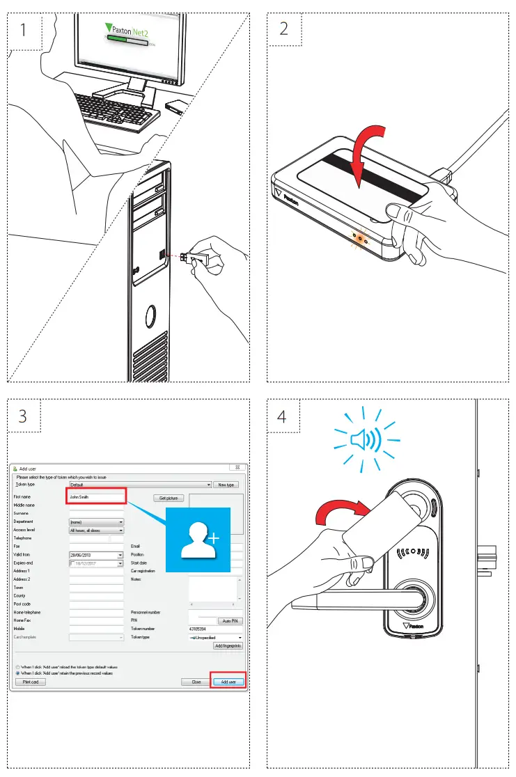 Paxton Access ins 30230 Mortise Galaxy Black PaxLock Pro - Fig7