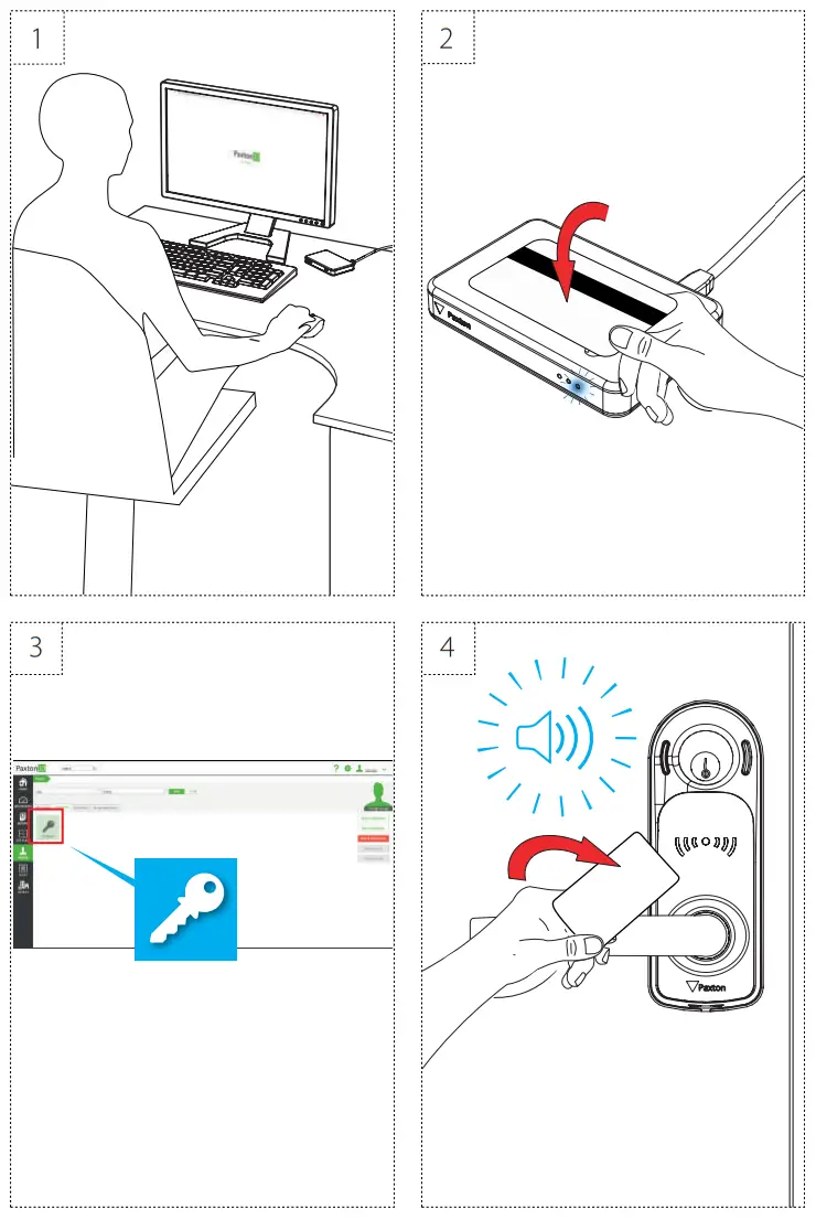 Paxton Access ins 30230 Mortise Galaxy Black PaxLock Pro - Fig8