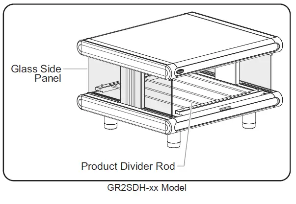 Hatco GR2SD Series Glo-Ray Designer Merchandising Warmers FIG 1