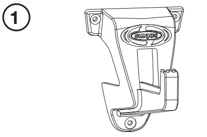 SUNJOE SBJ601E 10 Amp 215 Max MPH All-Purpose 2-Speed Electric Blower - Universal wall bracket
