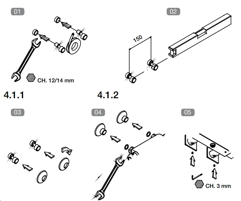 sapho MR67155 Wall-Mounted Thermostatic Shower Mixer - fig
