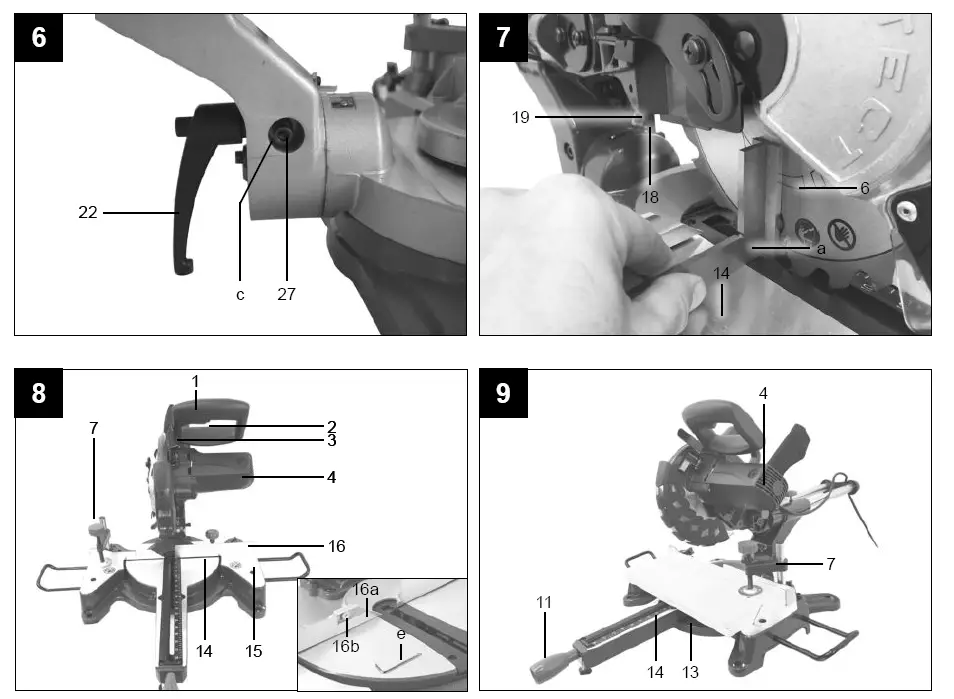scheppach HM80Lxu Sliding Cross Cut Mitre Saw 4
