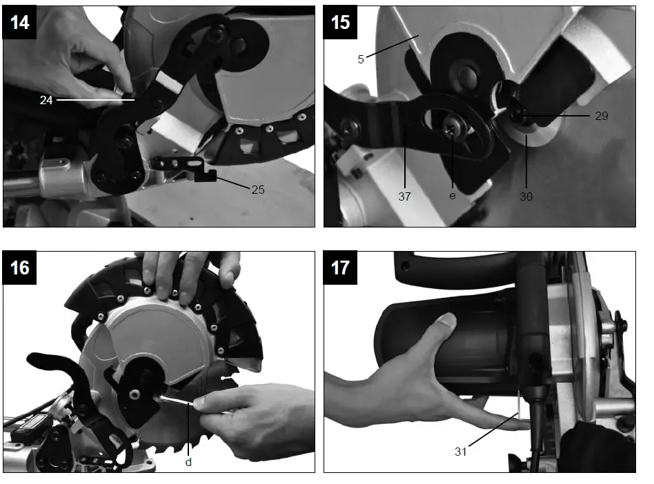 scheppach HM80Lxu Sliding Cross Cut Mitre Saw 6