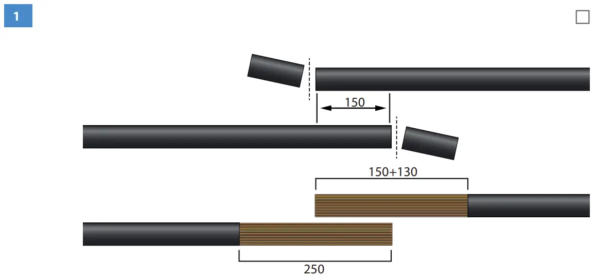 SJKV3X25 Heat Shrink Joint Wire Connection