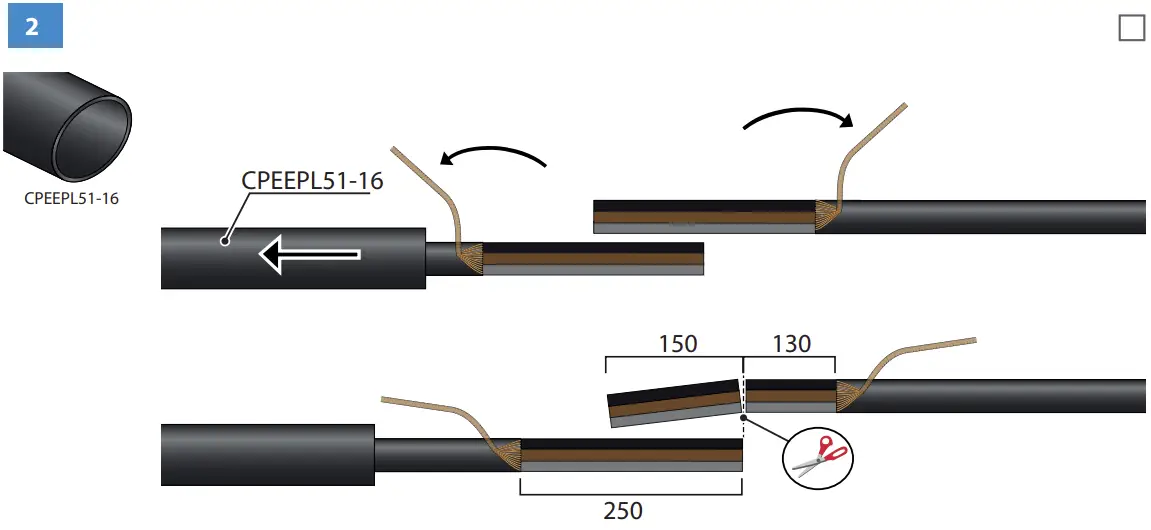 SJKV3X25 Heat Shrink Joint Wire Connection