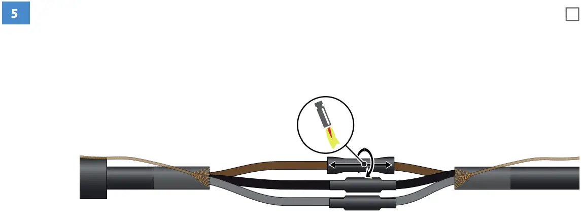 SJKV3X25 Heat Shrink Joint Wire Connection