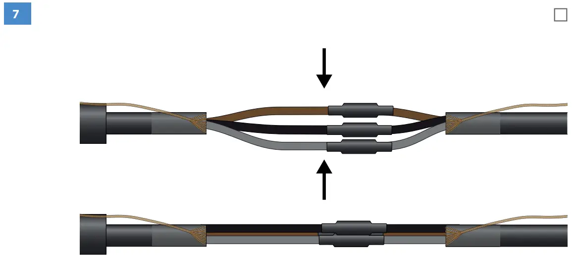 SJKV3X25 Heat Shrink Joint Wire Connection