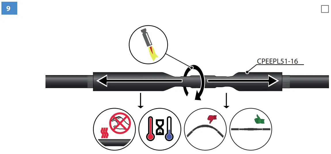 SJKV3X25 Heat Shrink Joint Wire Connection