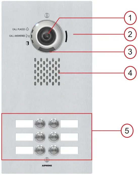 AIPHONE IX DVF 6 Video Door Station - FIGURE 1