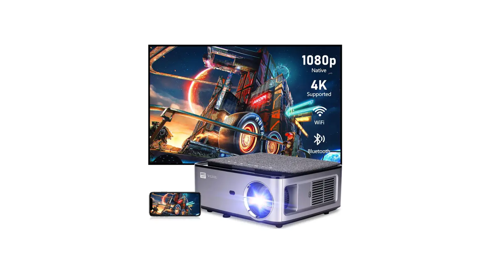 Vgke T28 1080p Supports 4k Wifi Projector Instruction Guide