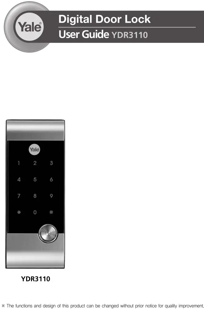 Yale YDR3110 Smart Door Lock User Manual
