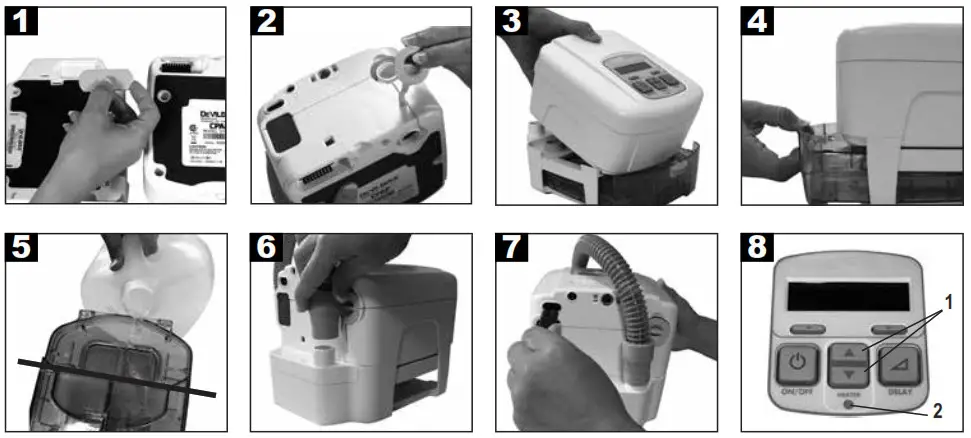 DeVilbiss DV54 Auto Adjust CPAP series Positive Airway - DV5HH