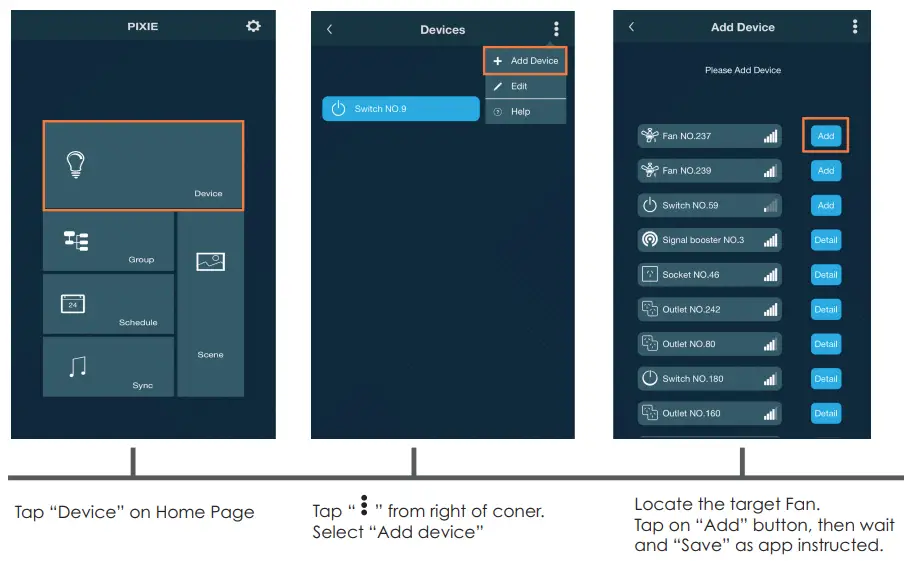 Add Fan into the APP