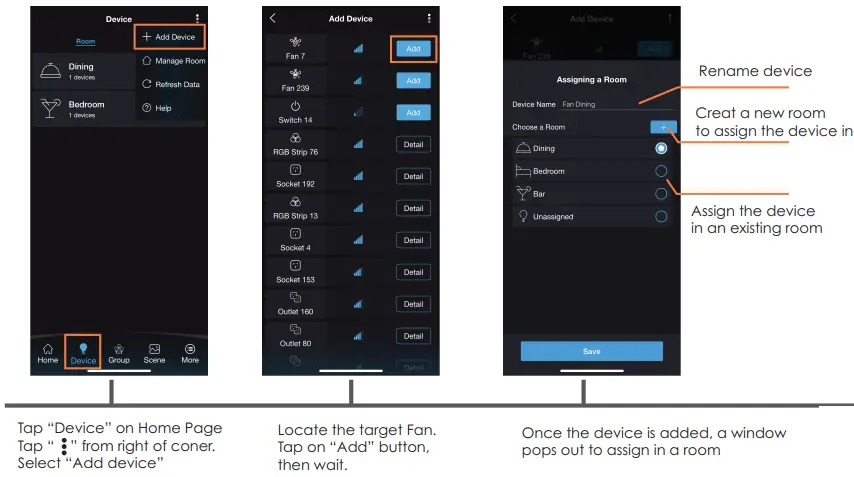 Add Fan into the APP