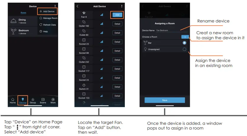 Add Fan into the APP
