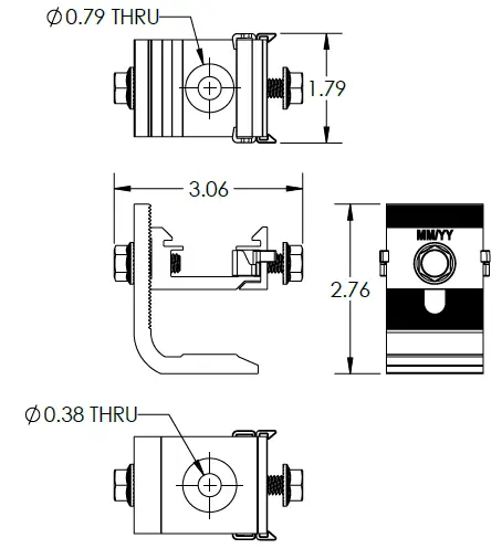 EcoFasten SIMPLEGRIP-SQ Solar Roof Mount-24